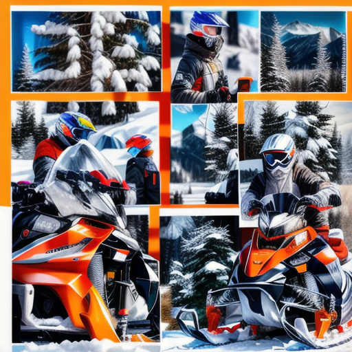 QR Code with winter collage theme
